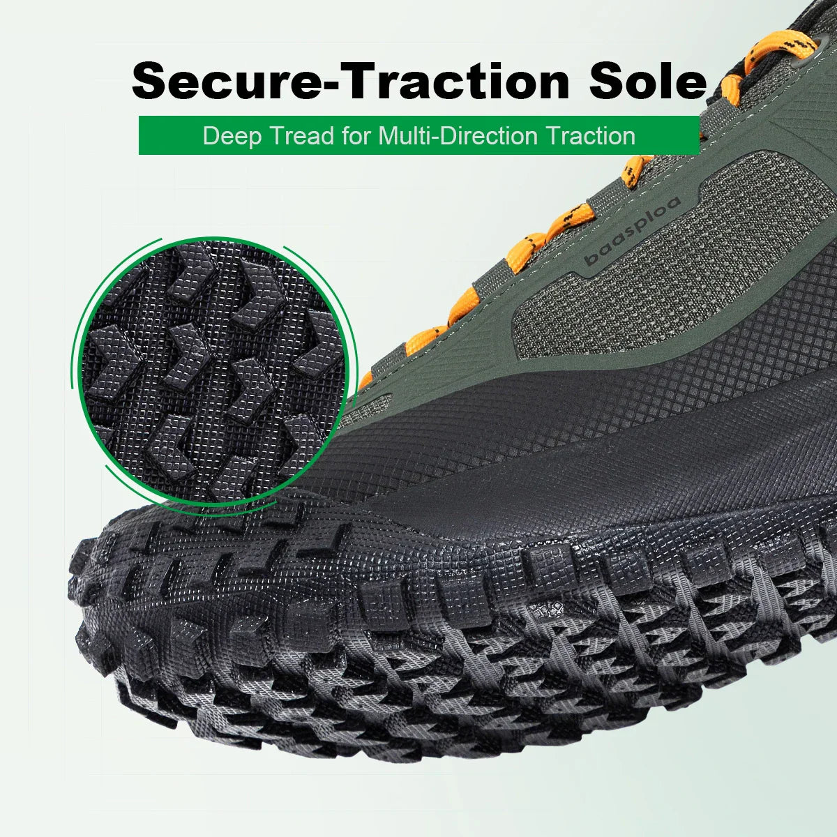 Men Hiking Shoes Outdoor Waterproof Camping Resistant Non Slip Sneakers Male Casual Lightweight Lace-Up Walking Shoes