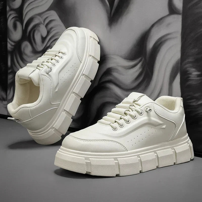 New Casual Shoes for Men 2025 Men's Oxford Shoes Retro Luxury Leather Shoes Fashion Breathable Sneakers Handmade Platform Boot