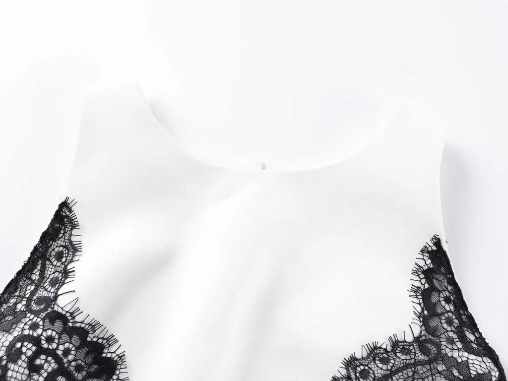Lace Cut Out Slim Backless Dress Women Elegant Halter Sleeveless Party Dresses Fashion Female Vestiods for Summer New 2026