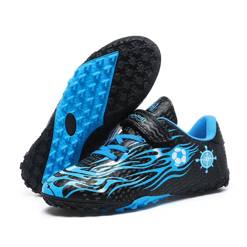 New Kids Low Top Soccer Shoes Boys Football Cleats Boys Lightweight Training Boots Youth Breathable Comfortable Football Sneaker