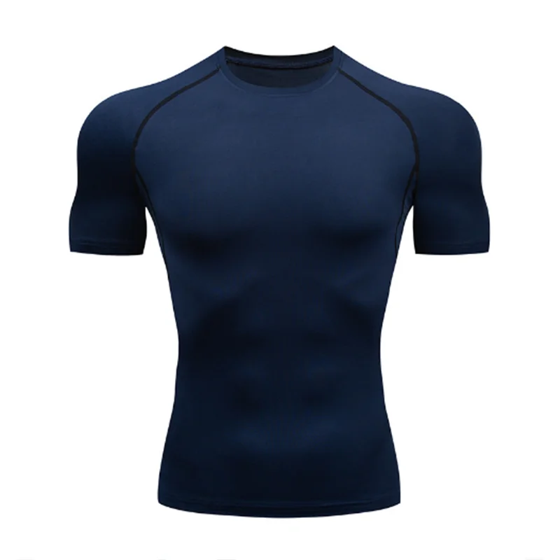 Men Sport T-shirt Quick Dry Bodybuilding Running Shirt Long Sleeve Compression Top Gym T Shirt Men Fitness Tight Rashgard