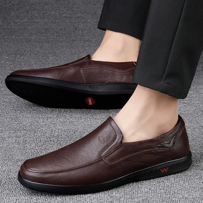 Men's Fashion Leather Loafers Shoes Handmade Business Outdoor Brand Special Shoes For Male Work Office Casual Sneaker