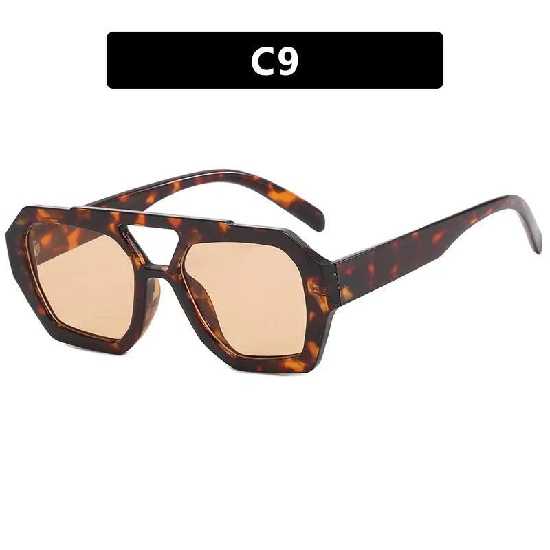 Fashion Sunglasses Luxury Designer Colored Lenses Sun Shade Glasses for Women Vintage UV400 Brand Sun Glasses
