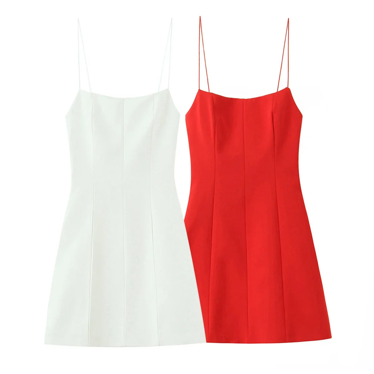 Women Summer Sleeveless Backless Solid Sexy Party Mini Dress Female Elegant Back Bow Decoration Zipper Slim Sling Dress