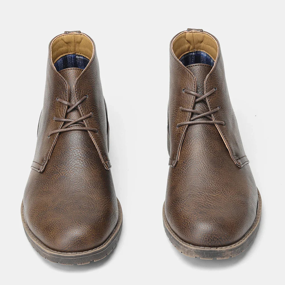 Retro American Style Men Desert Boots Ankle Boots Vintage Casual Leather Boots for Men