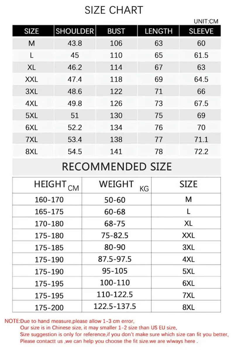 Plus Size 8xl Jacket for Men 2026 Thick Stand Collar Solid Winter Jacket Men Waterproof Warm Business Casual Men Coats