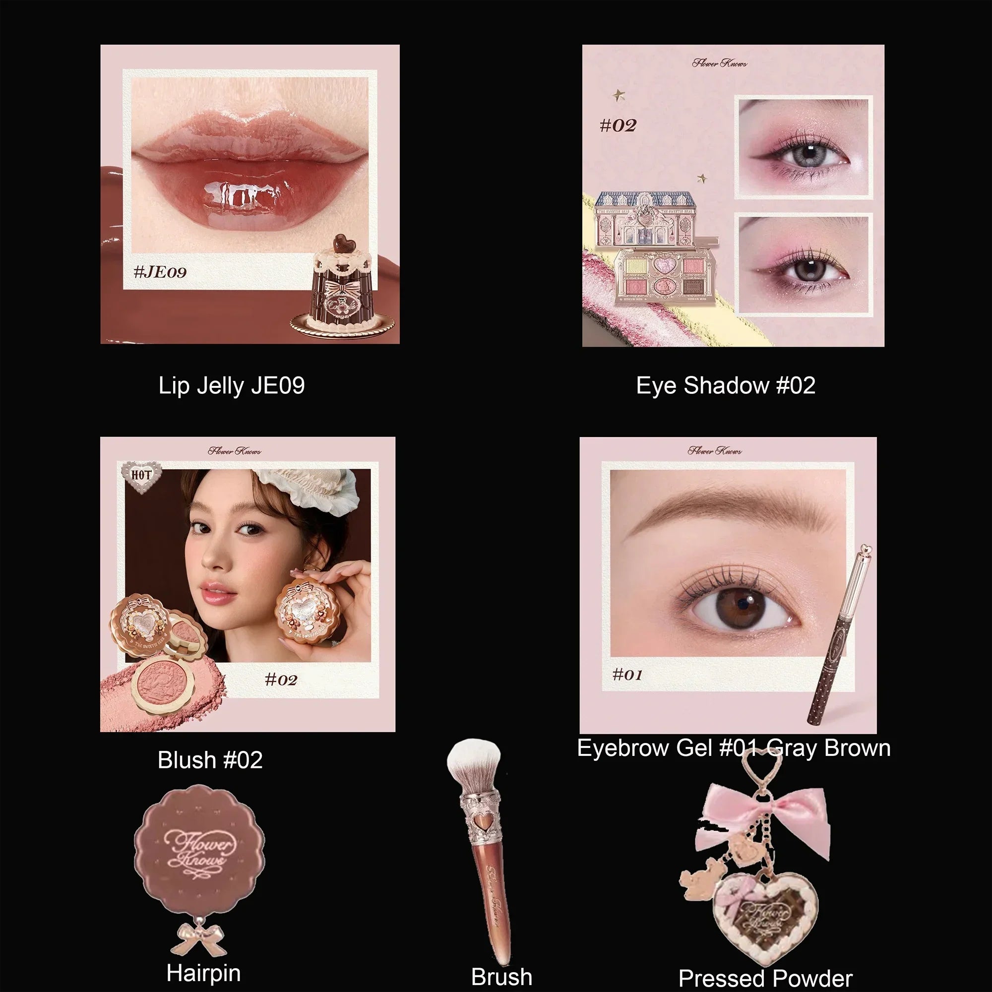 Little Angel Collection Makeup Gift Box Eyeshadow Blush Cream Matte Lipstick Highlighter Full Kit All In One