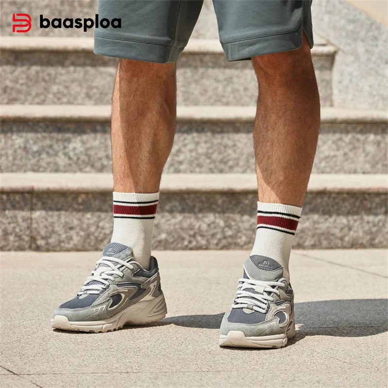 New Running Shoes Men Outdoor Fashion Lightweight Mesh Sports Shoes Male Casual Breathable Non-Slip Walking Shoes