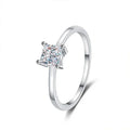 0.6 Carat Princess Moissanite Engagement Ring Women Proposal Bridal Rings Sterling Silver Wedding Band with Certificate