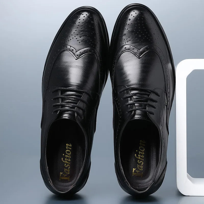 Handcrafted Men's Oxford Shoes – Genuine Leather Formal Dress Shoes