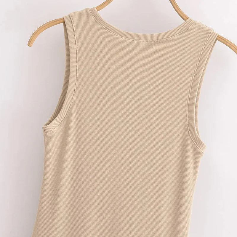 Women's Black Long Dresses 2025 Spring Sleeveless Elegant Dresses Fashion Casual Vintage Party Khaki Dresses Vestidos