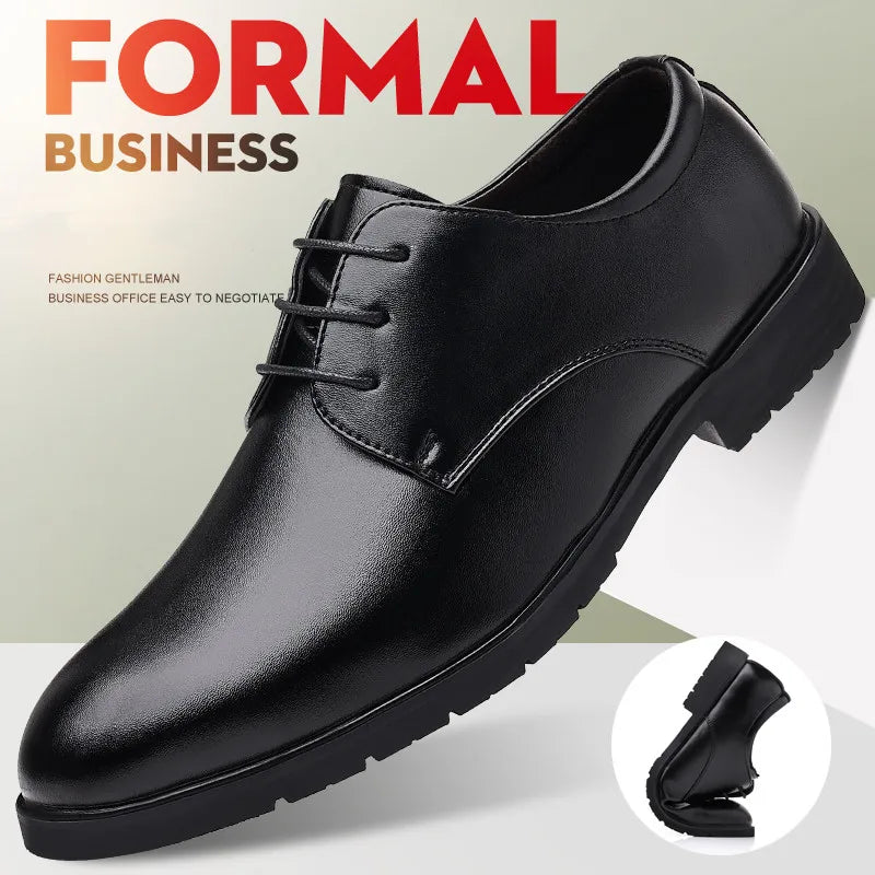 Men's Formal Leather Shoes – High-Quality Business & Wedding Dress Footwear