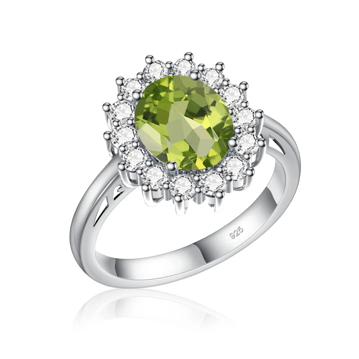 Princess Diana Gold Emerald Ring Women Oval Stone 8*10mm Trending Victoria Jewelry luxury Engagement Gift High Quality