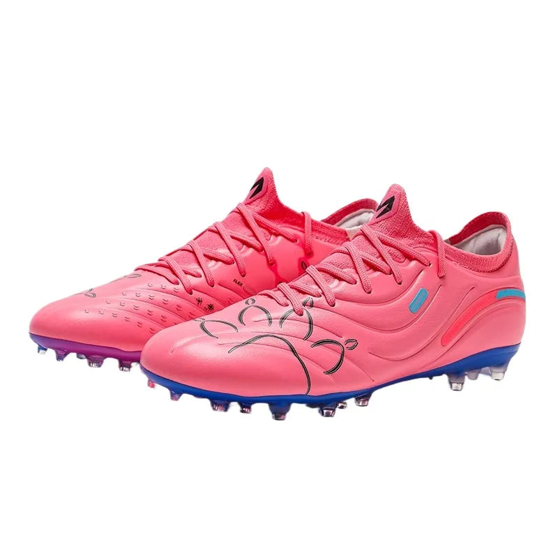Men's Football Shoes Adult Mg Short Spikes Artificial Turf Training Football Boots Indoor Anti-slip Soccer Shoes