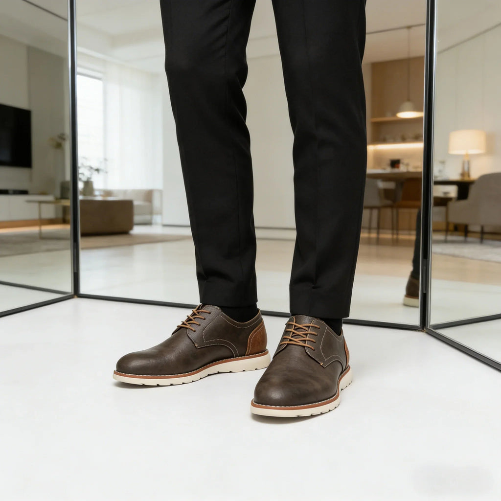 Man Casual Shoes 2026 Brand Comfortable Fashion Leather Shoes Men