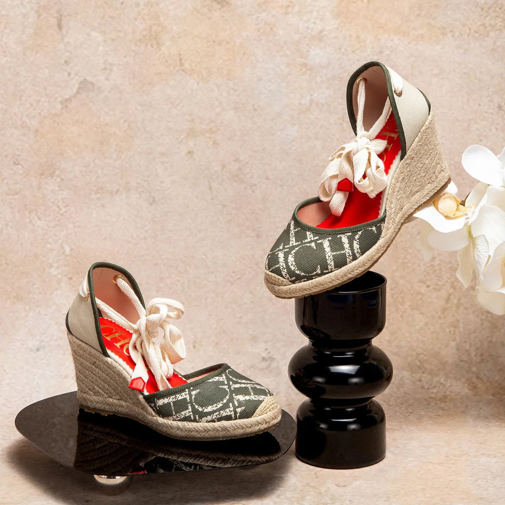 Women's Sandals 2025 New Hemp Bottom Slope Heel Sandals Comfortable and Breathable Holiday Beach Women's Shoes 8CM
