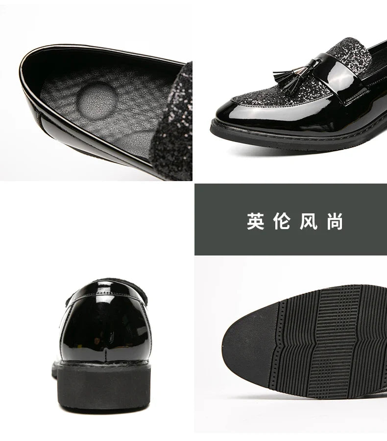 Classic men dress shoes lace up shoes for men plus size point toe business casual comfortable men formal shoes for weddin