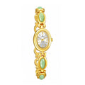 Women's Watch Ladies Bracelet Luxury Brand Waterproof Retro Natural Dongling Stone Hotan Jade Advanced Chain Watches Gift