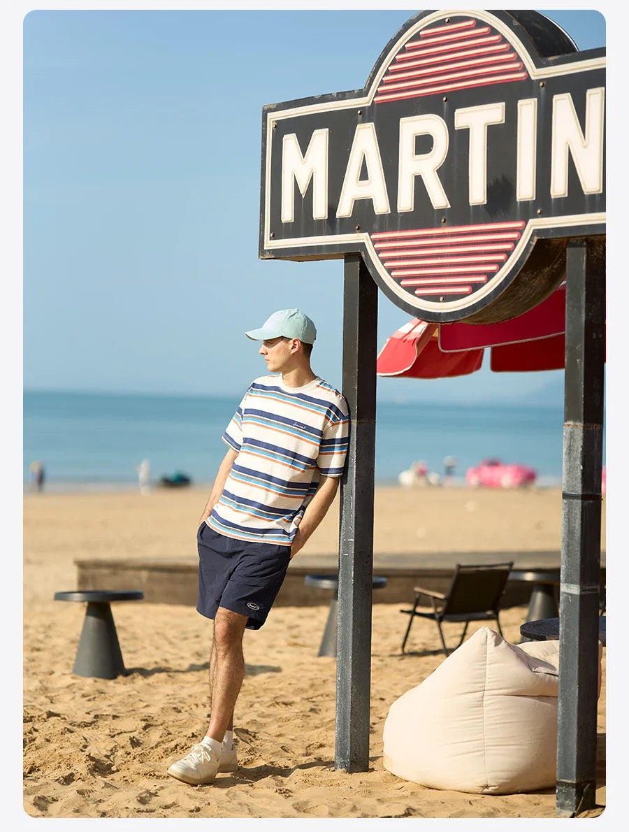 2026 Summer New Loose Fit  Lightweight 130gsm Nylon Shorts Men Essential Quick Dry Daily Wear Breathable Beach Shorts