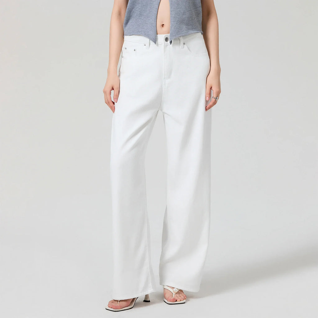 Women Solid Color Loose Long Pants