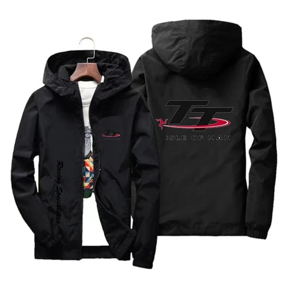 Men's Spring and Autumn Windproof Zipper Hooded Irish TT Outdoor Sports Quick drying Skincare Tower Fishing Jacket 2024 Edition