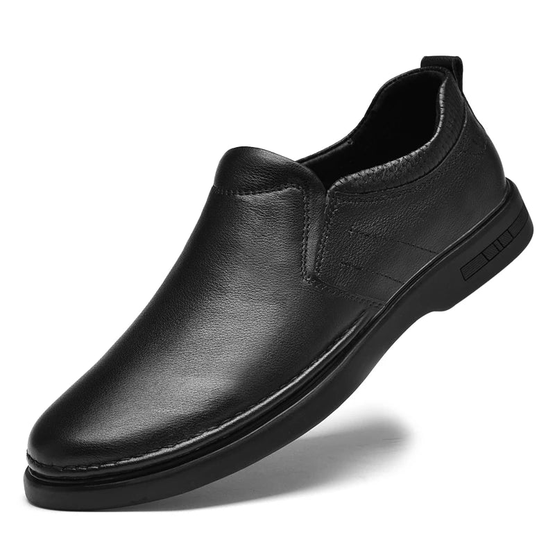 Genuine Leather for Men Business Shoes Stylish Male Comfortable Flats All-match Male Driving Shoes Classic Men Shoes for Wedding