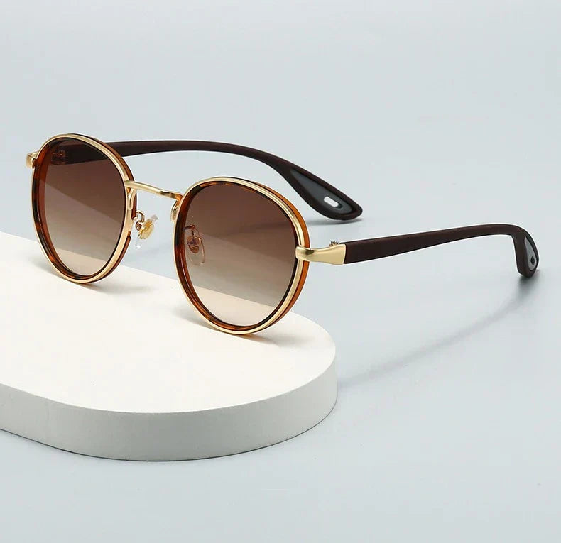 Vintage Designer Outdoor Sunglasses Men Round Fashion Plastic Titanium High Quality Sun Glasses Man UV Protection Glasses Woman