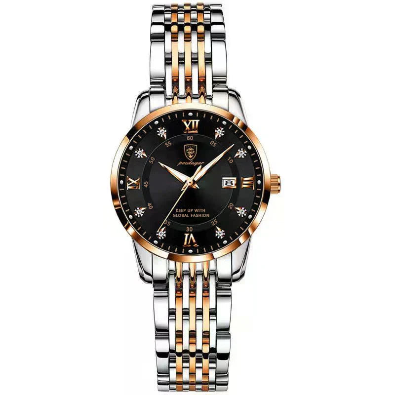 Luxury Woman Watch Waterproof Stainless Steel Luminous Date Ladies Watch Fashion Simple Casual Women’s Quartz Watches