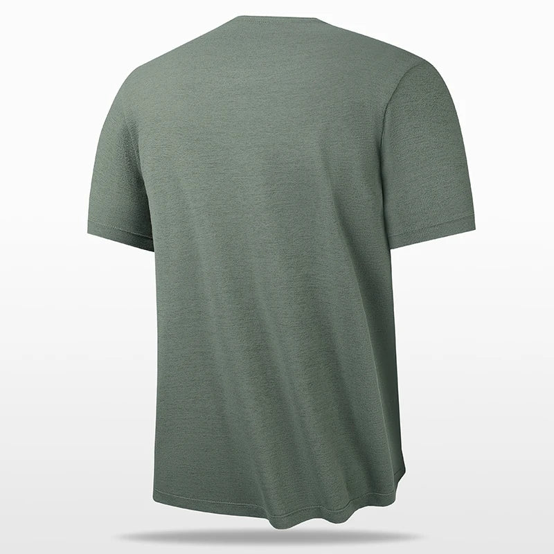 High Quality Men's Outdoor Hiking Running Weight Loss Fitness Sports Quick Drying T-Shirt Ice Silk Breathable Sweatshirt
