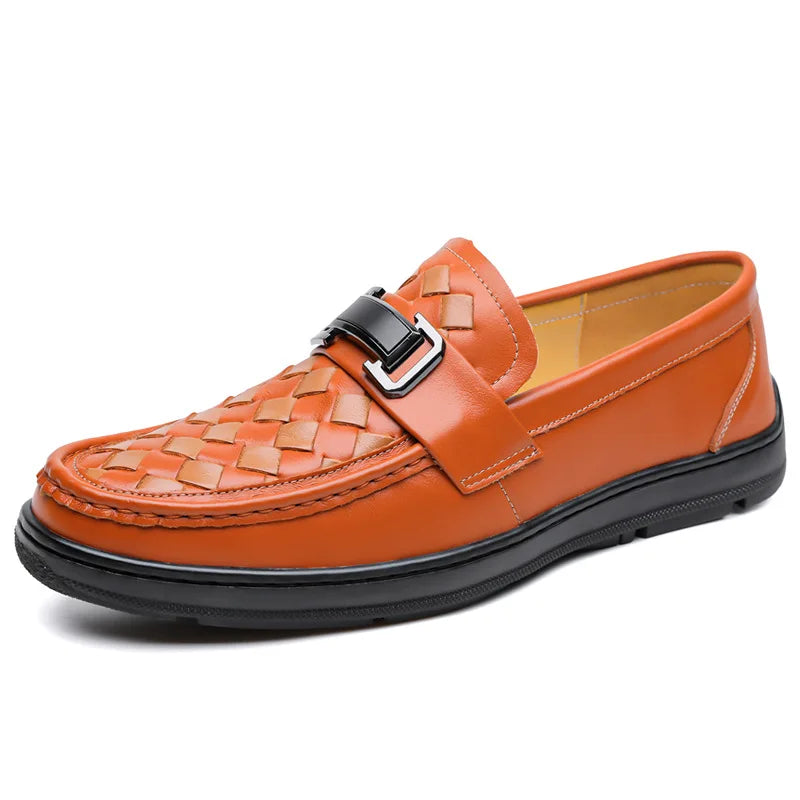 Soft Sole Loafers Shoes for Man Summer Autumn New Designer Leather Shoes Male Fashion Business Casual Luxury Shoe Man