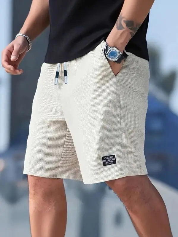 2-Pack, Men's Shorts, Men's Casual Pants, Men's Beach Shorts, Men's Sports Shorts, New Fashionable Textured Fabric, Breathable Pants, Suitable for Daily Casual Wear and Sports