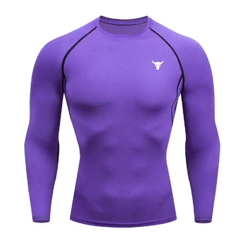 Men and women quick drying sportswear T-shirts long sleeved tight fitting clothes comfortable and breathable running clothes