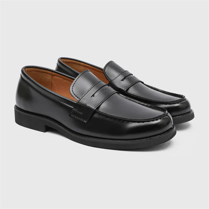 Handmade Casual Shoes Hot-selling Slip-on Flats Leather Mens Dress Loafers Luxury Comfy Moccasins Male Walking Business Shoes