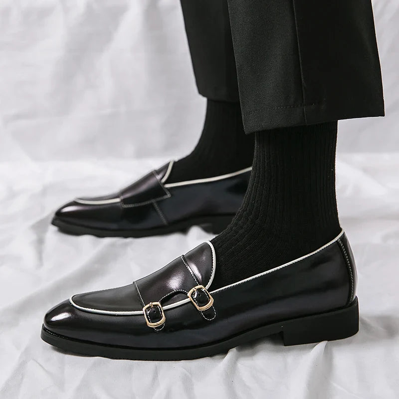 Men's Pointed Toe Formal Shoes – Purple Office Dress Shoes for Business & Events