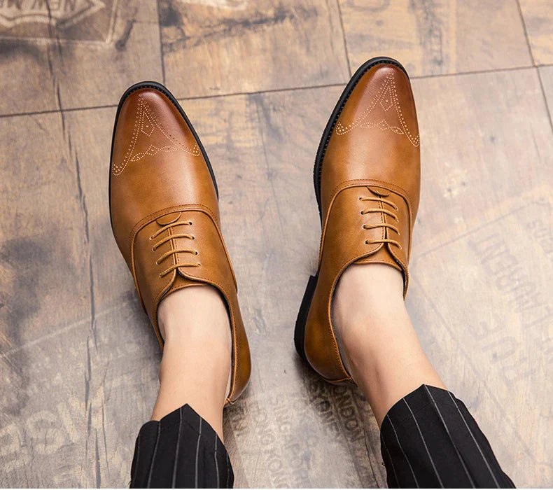 Wedding Shoes For Men Slip On Loafers Trend Tassels Leather Shoes Male Men’s Dress Shoes Business Shoes Men British Style Formal