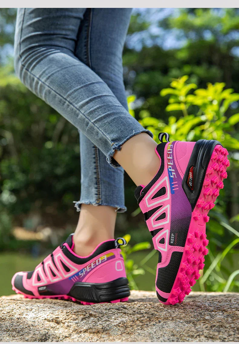 Women's Hiking Shoes Waterproof Outdoor Sports Shoes Women's Walking Travel Sports Shoes Bicycle Sports Shoes Running Shoes
