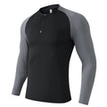 Outdoor Sports Stand-up Collar Long-sleeved Quick-drying Clothes Autumn Half-zipper Top Cycling Running Yoga Gym Fitness T-shirt