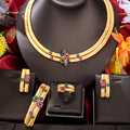 Simple Multicolor African Jewelry Sets for Women Wedding Luxury Naija Jewelry Set Cubic Zirconia Dubai Bridal Jewelry Sets
