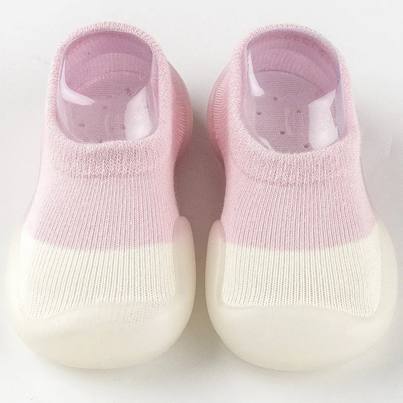 Summer New Combed Cotton Anti slip and Breathable Children's Soft Sole Shoes Baby Walking Shoes Mesh Faced Baby Floor Socks