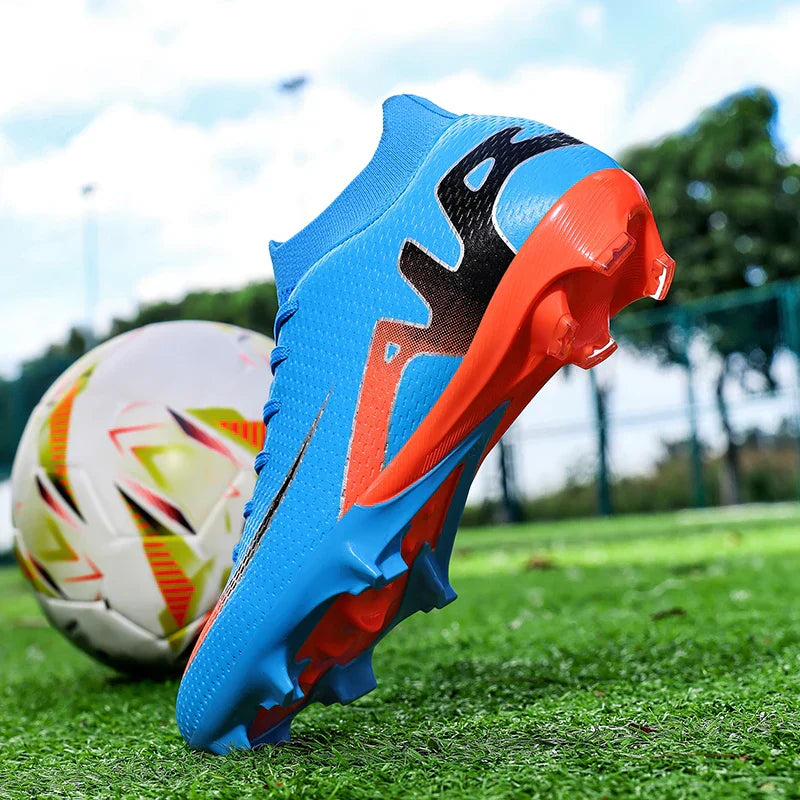 New Men Football Boots Grass Futsal Sneakers High-quality Match Cleats High-top Non-Slip Soccer Shoes Indoor Hot-selling Outdoor