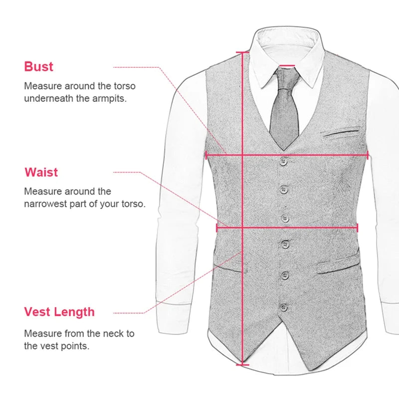 Men Vest Brown Herringbone Single Button Waistcoat Vintage Regular Slim For Wedding Banquet Work Business Casual Men Suit Vest