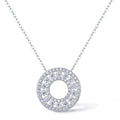 Full Moissanite Pendant Necklace 925 Sterling Silver 18k Gold Plated Diamond Clavicle Chain for Women Wedding Jewelry collares