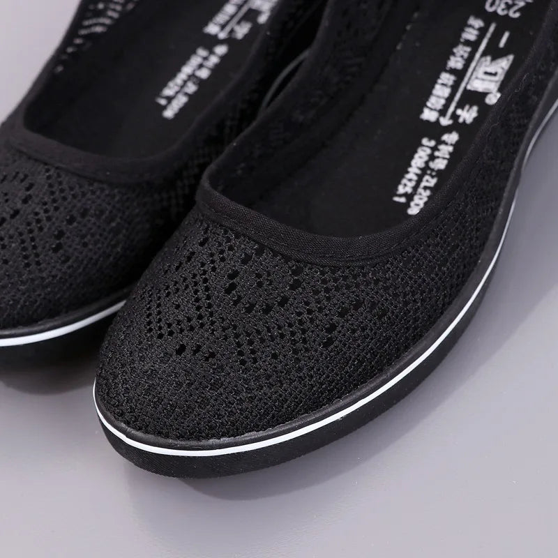 White Lace Hollow Breathable Little White Shoes Flat Mid Wedge Heel Women's Summer Beauty Shoes Size 34-41 White Sneakers Women