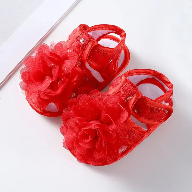 New Children Summer Clogs 0-18M Newborn Infant Baby Girl Princess Bowknot Sandal Sneakers Toddler Soft Crib Walkers Casual Shoes