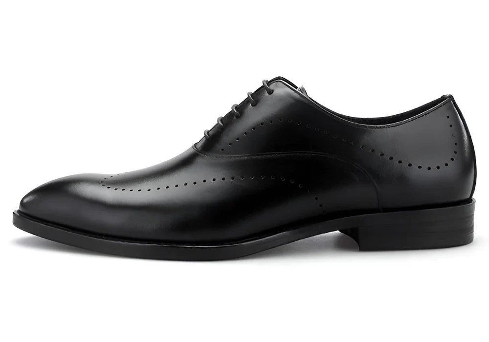 Full-Grain Leather Formal Derby Shoes for Men Daily Wear Business Oxford Dress Shoes