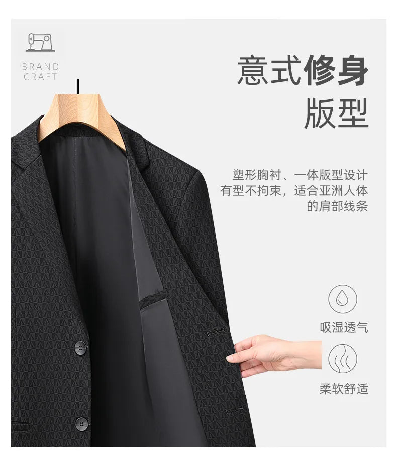 10 Colors Men's Casual Blazer 2026 Spring New Comfortable Single Breasted Suit Jacket for Men