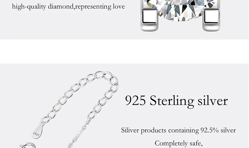 0.5-2CT Moissanite Necklace for Women S925 Pure Silver Classic Bull Head Laboratory Diamond Pendant Luxury Jewelry
