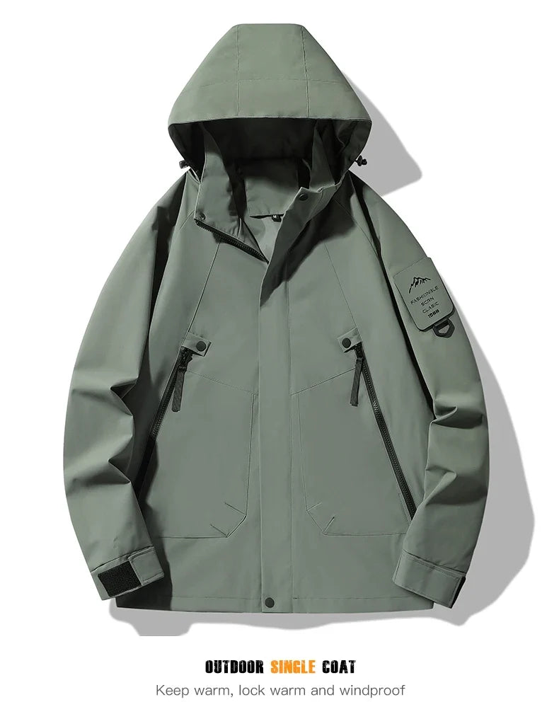 Women's Men's Waterproof Jacket Climbing Hiking Camping Trekking Windbreaker Unisex Outdoor Windproof Rain Coat Antifouling