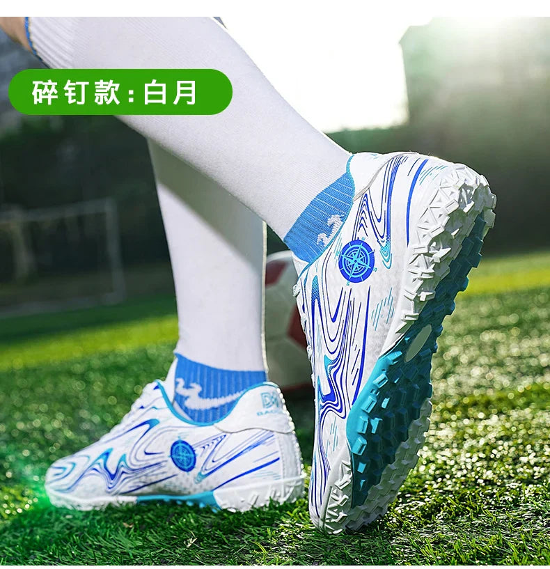 Men's football shoes with stud pattern for men, women, children, boys, teenagers, sports sneakers, outdoor training shoes