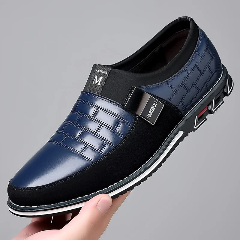 Men Business Shoes Slip on Party Men Shoes Comfortable PU Leather Shoes for Man Wedding Dress Shoes for Male Zapatos Hombre